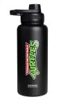 Bohtal soojustatud spordipudel &ndash; TMNT, klassikaline logo, must &ndash; 960 ml &ndash; SmartShake