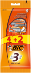 BIC Meeste pardlid 3 teraga Sensitive 1 pakk - 6 tk. (4+2 tasuta)