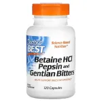 Betaine HCl Pepsin & Gentian Bitters &ndash; 120 kapslit &ndash; Doctor's Best