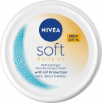 NIVEA Soft Daily UV intensiivne niisutav kreem SPF15 n&auml;ole, kehale ja k&auml;tele 200 ml