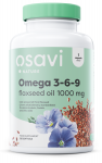 Omega 3-6-9 Flaxseed Oil, 1000mg - 120 softgels - Osavi