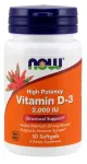 Vitamin D-3, 2000 IU - 30 softgels - NOW Foods