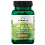 Ultimate 16 Strain Probiotic with FOS - probiootikum - 3,2 miljardit - N60 - Swanson