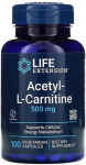 Atset&uuml;&uuml;l-L-karnitiin, 500 mg &ndash; 100 kapslit &ndash; Life Extension