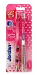 Jordan Duo Individual Reach Soft Toothbrush - pehme hambahari - v&auml;rvide segu 1 pakk-2 tk.