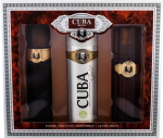 CUBA Gold Set meestele Cuba Gold Original Eau de Toilette 100 ml + Cuba Gold Original Aftershave 100 ml + Cuba Gold Original parf&uuml;meeriv deosprei 200 ml