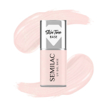 SEMILAC Skin Tone cover base h&uuml;briidlakkidele pooll&auml;bipaistev Glitter Rose 7 ml