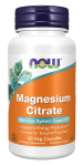 Magneesiumtsitraat, 400mg - 60 kapslit - NOW Foods