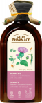 GREEN PHARMACY &Scaron;ampoon juuste v&auml;ljalangemise vastu Burdock ja nisuproteiin 350 ml.
