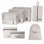 ECARLA reisikomplekt 7 kosmeetikakotiga - kreemilised korraldajad KS142K