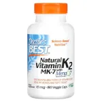 Naturaalne K2-vitamiin MenaQ7-ga, 45 &micro;g &ndash; 180 taimset kapslit &ndash; Doctor's Best