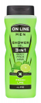 On Line Men 3in1 v&auml;rskendav Lime du&scaron;igeel meestele 410ml