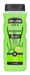 On Line Men 3in1 v&auml;rskendav Lime du&scaron;igeel meestele 410ml