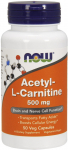 Acetyl-L-Carnitine, 500mg - 50 vcaps - NOW Foods