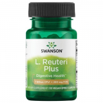 L. Reuteri Plus - Probiootikumid - 7 miljardit CFU + 200 mg FOS - N30 - Swanson