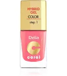 Delia Cosmetics Coral Hybrid Gel k&uuml;&uuml;nelakk nr 16 soe keskmine roosa 11 ml