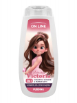 ON LINE KIDS Princess Victoria 3in1 &scaron;ampoon, geel, vannivedelik - puding 400 ml
