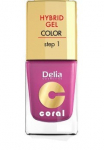 Delia Cosmetics Coral Hybrid Geel-k&uuml;&uuml;nelakk nr 21 Fuksia 11ml