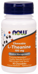 L-Theanine with Inositol and Taurine, 100mg - 90 chewables - NOW Foods