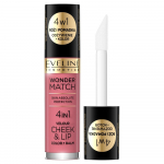 Eveline Wonder Match p&otilde;sepuna ja vedel huulepulk 4in1 nr 04 4,5 ml