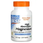 K&otilde;rge imendumisega magneesium, 100 mg &ndash; 120 tabletti &ndash; Doctor's Best
