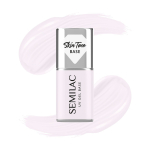 SEMILAC Skin Tone cover base h&uuml;briidlakkide jaoks pooll&auml;bipaistev Milky Pink 7 ml