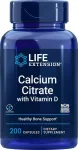 Kaltsiumtsitraat koos D-vitamiiniga &ndash; 200 kapslit &ndash; Life Extension