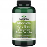 Rhodiola Holy Basil Valerian - Stressikompleks - N180 - Swanson