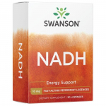 NADH - kiiretoimelised piparm&uuml;ndipastillid - 10 mg - N30 - Swanson