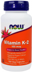 Vitamin K-2, 100mcg - 100 vcaps - NOW Foods