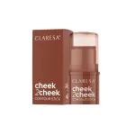 CLARESA Cheek 2 Cheek kreemjas p&auml;ikesepuuder pulgadisainis nr 01 Neutral Sand 6g