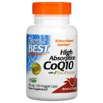 K&otilde;rge imenduvusega CoQ10 koos BioPerine'iga, 100 mg &ndash; 120 taimset kapslit &ndash; Doctor's Best