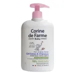Corine de Farme BeBe Extra &otilde;rn keha- ja juuksepesugeel 2in1 mandlitega 500ml