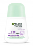 Garnier mineraaldeodorant 6in1 kaitse 48h lillev&auml;rskus - nahk+riided 50ml