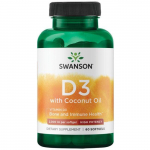 Vitamin D3 with Coconut Oil - 2000 R&Uuml; - 50 mcg - N60 - Swanson