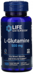 L-glutamiin, 500 mg &ndash; 100 kapslit &ndash; Life Extension