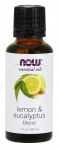 Essential Oil, Lemon & Eucalyptus Blend - 30 ml. - NOW Foods