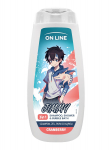 ON LINE KIDS Jimmy 3in1 &scaron;ampoon, geel, vannivedelik - j&otilde;hvikas 400 ml