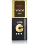 Delia Cosmetics Coral Hybrid geelk&uuml;&uuml;nelakk pealislakk 11ml