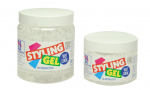 Hegron Styling Hair Modeling Gel 500ml wet look white