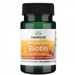 Biotin - 5000 mcg - N60 - Biotiin kirsi maitse - Swanson