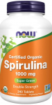 Spirulina, 1000mg - 240 tabs - NOW Foods
