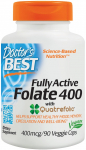 Fully Active Folate 400 with Quatrefolic, 400mcg - 90 vcaps - Doctor's Best