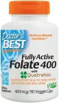 Fully Active Folate 400 with Quatrefolic, 400mcg - 90 vcaps - Doctor's Best