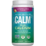 Natural Calm Plus kaltsium, vaarikas-sidrun &ndash; 453 g