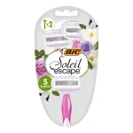 BIC Soleil Escape naiste raseerijad, 5 tera, roos ja magnoolia, 1 pakk &ndash; 2 tk.