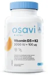 D3 + K2-vitamiin, 2000 R&Uuml; + 100 &micro;g &ndash; 120 pehmekapslit &ndash; Osavi