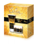 CELIA DE LUXE Gold 24K kinkekomplekt (70+ p&auml;evakreem ja &ouml;&ouml;kreem + k&auml;tekreem)
