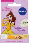 NIVEA Disney printsessi hooldav huulepulk Vanilla Cupcake Belle - Limited Edition 4,8 g