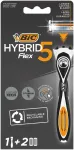 Bic System Hybrid Flex 5 žiletė pakendis 1 tk.
